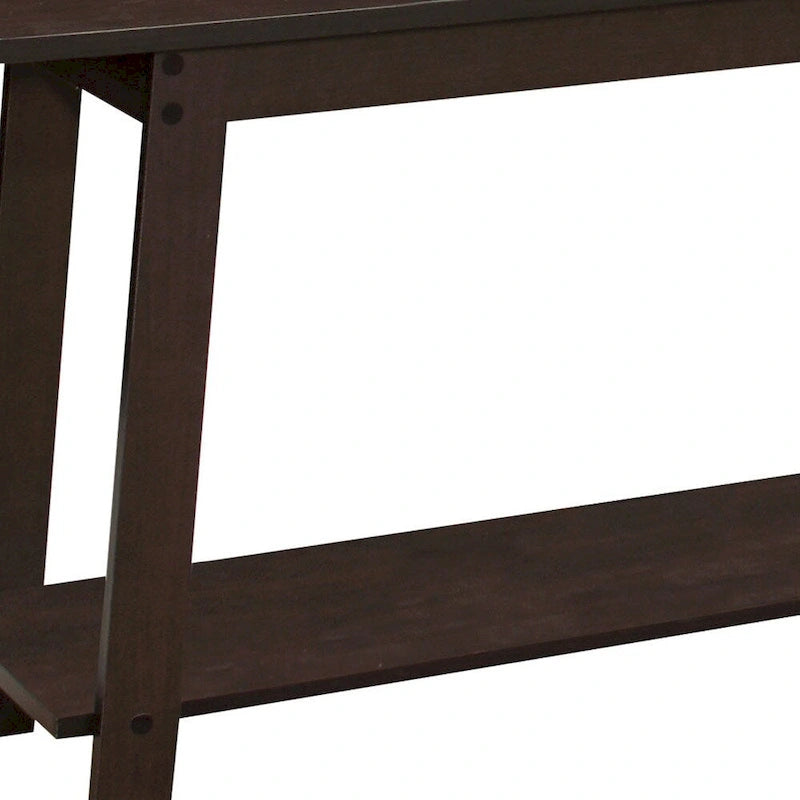 Meuble TV à étagères ouvertes marron avec rangement multifonctionnel – Simple