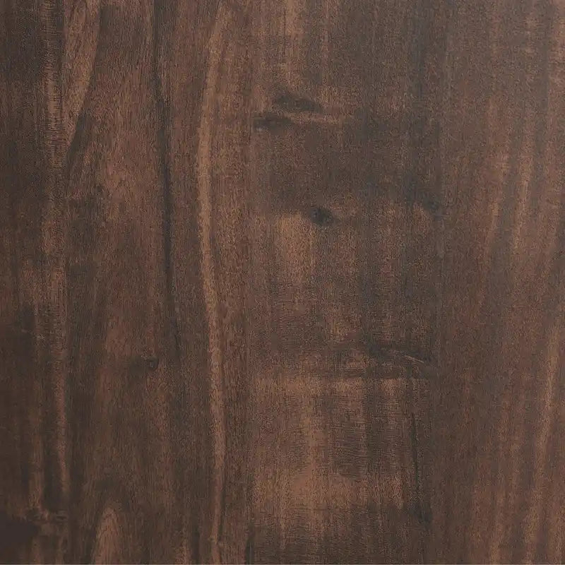 Meuble TV en bois rustique marron et métal avec 4 étagères ouvertes et 2 placards – Individuel