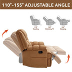 Fauteuil inclinable, pivotant à 360° et à bascule surdimensionné en tissu beige/vert/bleu avec base en métal noir – Simple