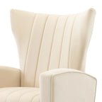 Fauteuil d'appoint dossier capitonné en velours rose / jaune / vert / blanc / rouge rosé avec pieds dorés – Individuel
