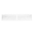 Meuble TV multimédia en métal thermolaqué noir/blanc et verre trempé, 70" – Simple