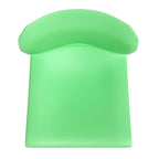 Chaise empilable en polypropylène orange/noir/bourgogne/marine/jaune/gris/bleu/vert avec piétement luge en acier thermolaqué – Unité