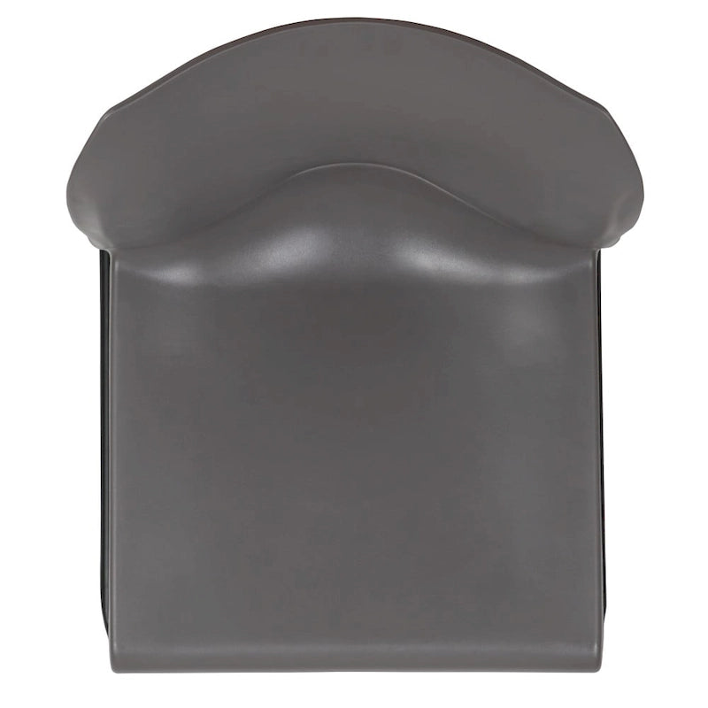 Chaise empilable en polypropylène orange/noir/bourgogne/marine/jaune/gris/bleu/vert avec piétement luge en acier thermolaqué – Unité