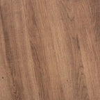 Table basse industrielle ronde noyer brun et noir avec base en métal entrecroisé – Unique