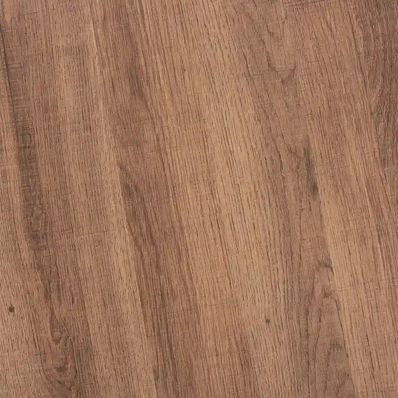 Table basse industrielle ronde noyer brun et noir avec base en métal entrecroisé – Unique