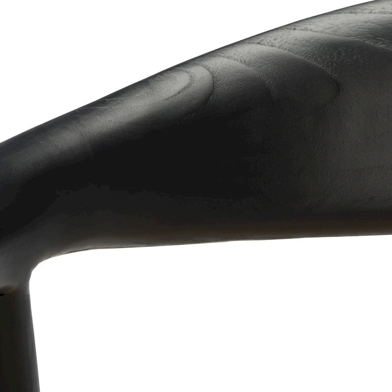 Fauteuil d'appoint en rotin torsadé naturel/noir avec cadre en bois – Individuel