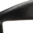 Fauteuil d'appoint en rotin torsadé naturel/noir avec cadre en bois – Individuel