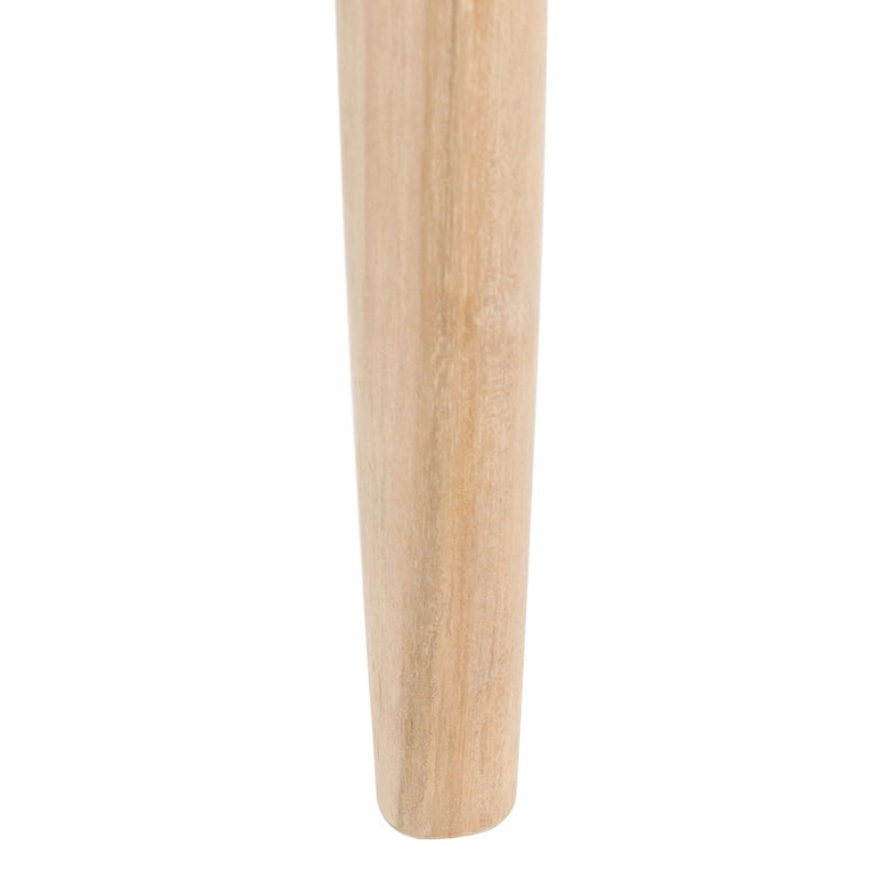 Fauteuil d'appoint en rotin torsadé naturel/noir avec cadre en bois – Individuel