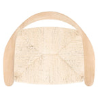 Fauteuil d'appoint en rotin torsadé naturel/noir avec cadre en bois – Individuel