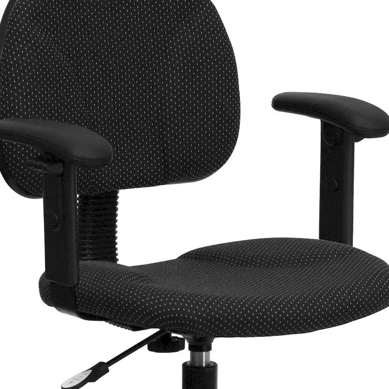 Chaise de bureau sur roulettes en tissu noir/bordeaux/gris/bleu marine avec accoudoirs réglables – Simple