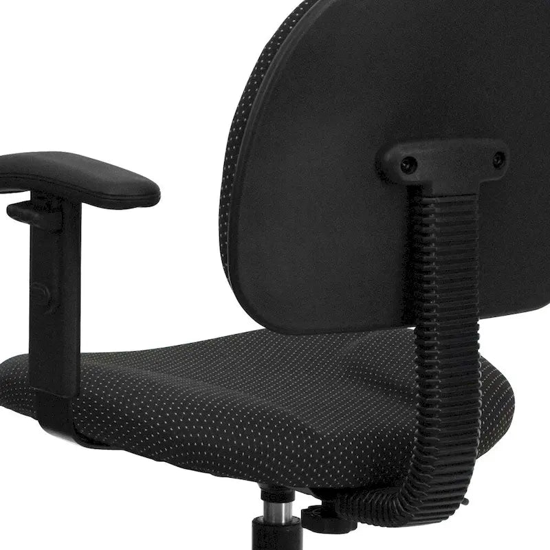 Chaise de bureau sur roulettes en tissu noir/bordeaux/gris/bleu marine avec accoudoirs réglables – Simple