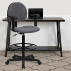 Chaise de bureau sur roulettes en tissu noir/bordeaux/gris/bleu marine avec accoudoirs réglables – Simple