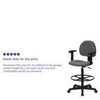 Chaise de bureau sur roulettes en tissu noir/bordeaux/gris/bleu marine avec accoudoirs réglables – Simple