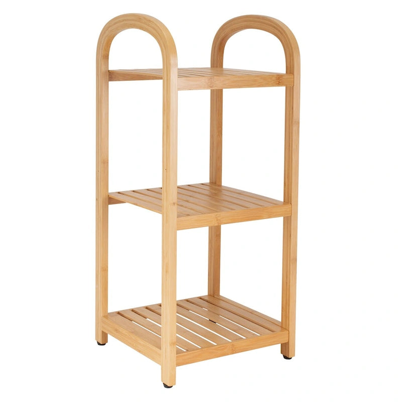Organize It All 3 Tier Bamboo Tower - 12  x 12  x 27.76 