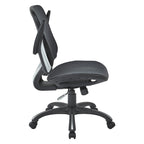 Fauteuil de bureau de direction en maille grise/noire avec support lombaire et réglage pneumatique de la hauteur – Unité