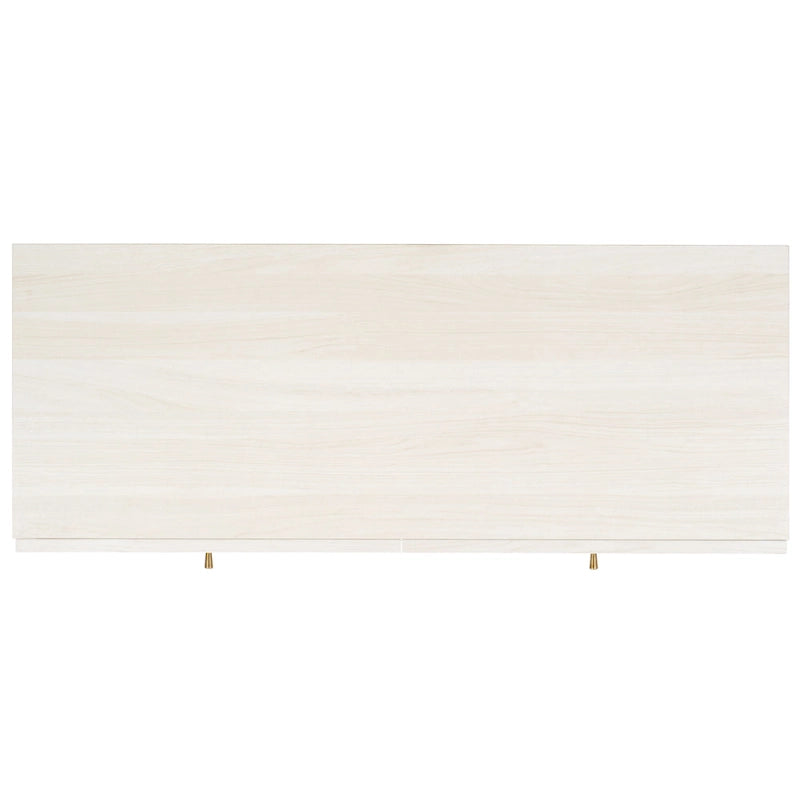 Commode à 6 tiroirs en cannage de rotin noir / blanc blanchi / noyer / chêne / noir vieilli avec poignées dorées – Simple